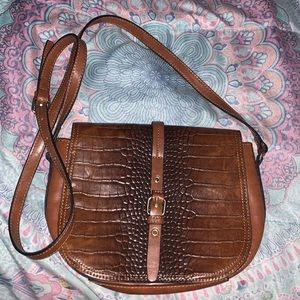 Alligator print purse